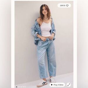 Free People Barrel Jeans - Size 25